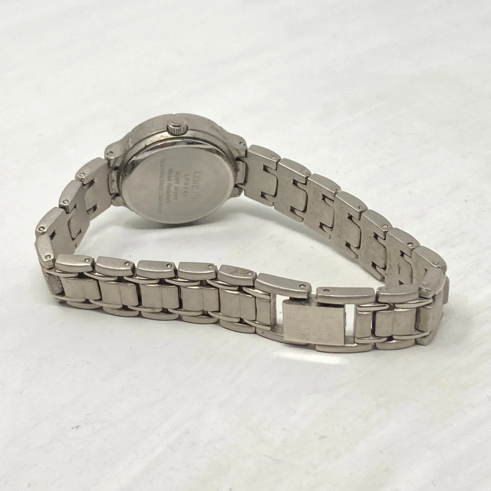 Lorus Watch Women 24mm Silver Tone Date Blue Dial Matte WR New Battery 6.5